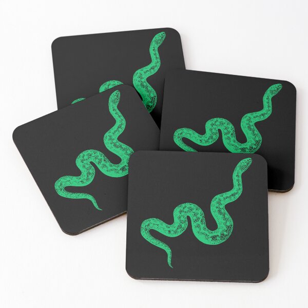 Item preview, Green Snake designed and sold by VintageArtByIda.