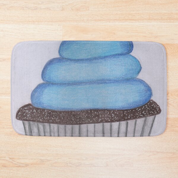 Item preview, Chocolate cupcake with blue icing  designed and sold by Artbysarah23.