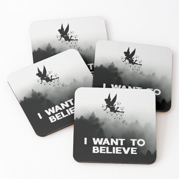 Item preview, Peter Pan Tinkerbell I Want to Believe designed and sold by humnoo.