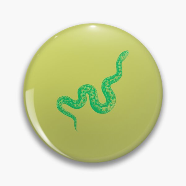 Item preview, Green Snake designed and sold by VintageArtByIda.