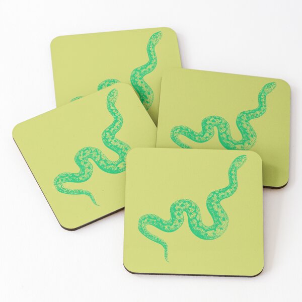 Item preview, Green Snake designed and sold by VintageArtByIda.