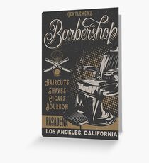 Gentlemen's Barbershop Greeting Card
