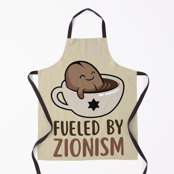 Item preview, little coffee bean in a coffee cup - fueled by zionism - am yisrael chai designed and sold by jessicaleah15.