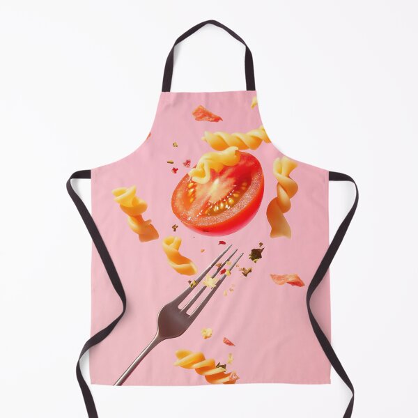 Item preview, Pink backdrop: spiral pasta & tomato designed and sold by anytka.