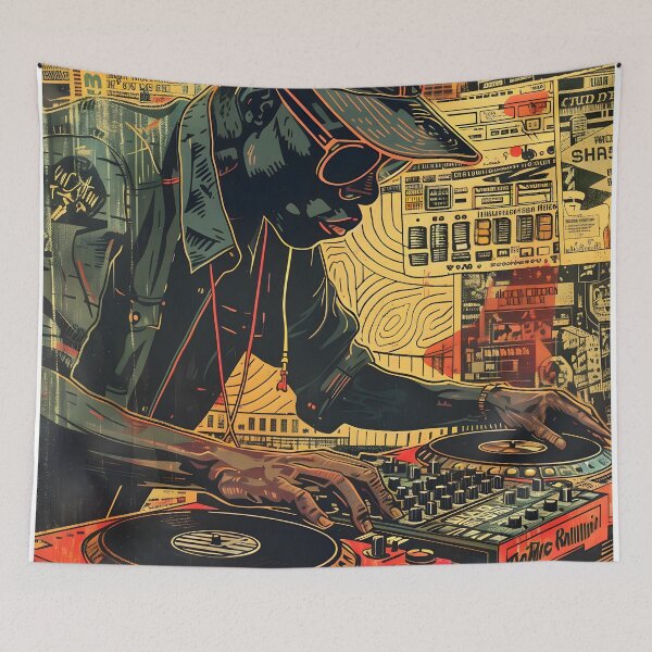 Item preview, Hip-Hop DJ Street Art designed and sold by FreakPosters.