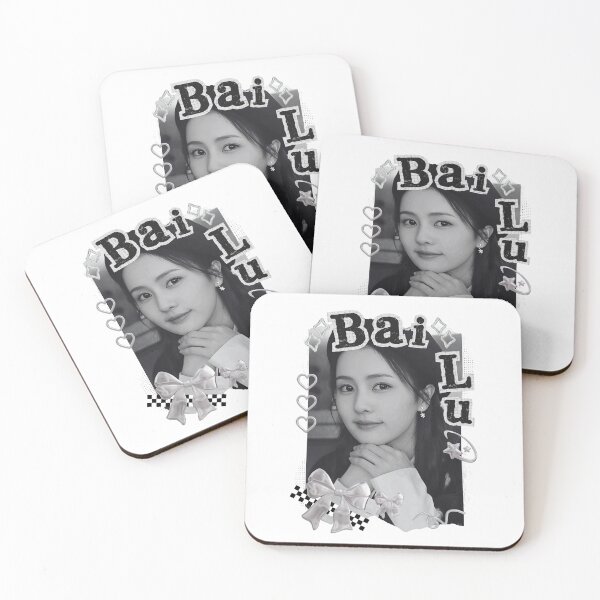 Item preview, Bai Lu Chinese Drama Actress Black and White Collage Design designed and sold by AJUNICE STUDIO.