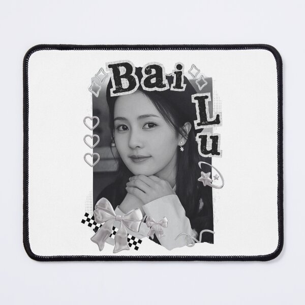 Item preview, Bai Lu Chinese Drama Actress Black and White Collage Design designed and sold by AJUNICE STUDIO.