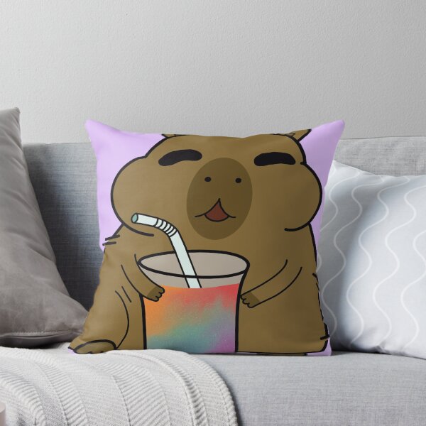 Item preview, Chibi Capybara with Pride Drink designed and sold by Cyan-Canvas.