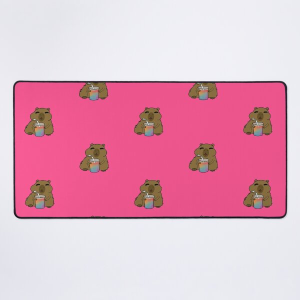 Item preview, Chibi Capybara with Pride Drink designed and sold by Cyan-Canvas.