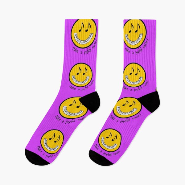 Item preview, Make a joyful noise smiley face piano and musical notes designed and sold by Neeshki.