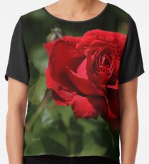 another red rose Chiffon Top