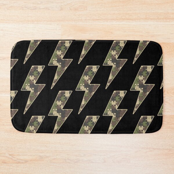 Item preview, CAMO PUZZLE LIGHTNING Bold Rugged Strategic Energetic Unique designed and sold by RoadTripWear.