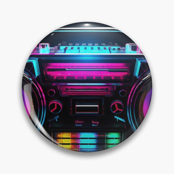 Item preview, Neon-Lit Boombox designed and sold by anytka.