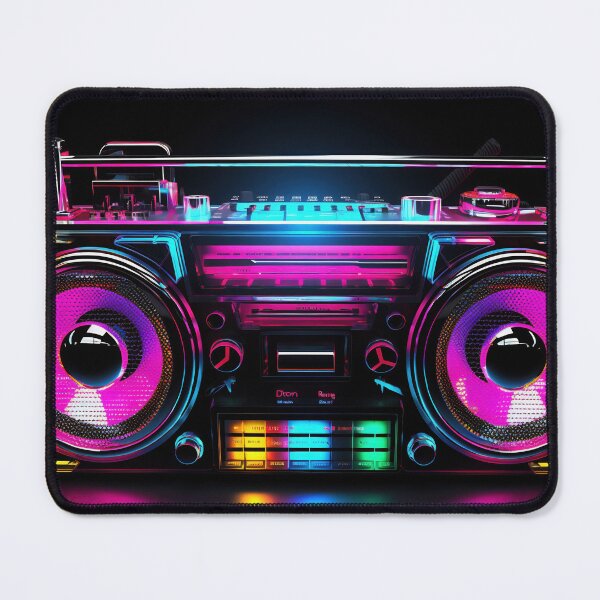 Item preview, Neon-Lit Boombox designed and sold by anytka.