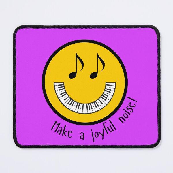 Item preview, Make a joyful noise smiley face piano and musical notes designed and sold by Neeshki.