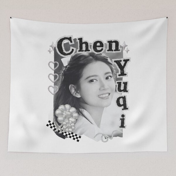 Item preview, Chen Yuqi Chinese Drama Actress Black and White Collage Design designed and sold by AJUNICE STUDIO.