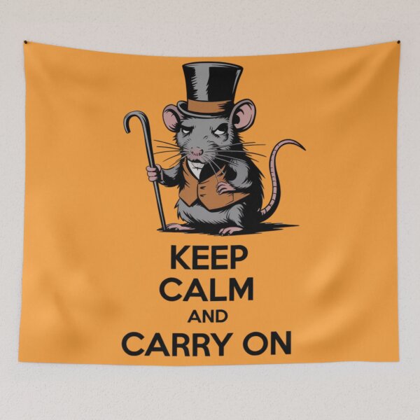 Item preview, Banksy Rat - Keep Calm and Carry On designed and sold by 123ks.
