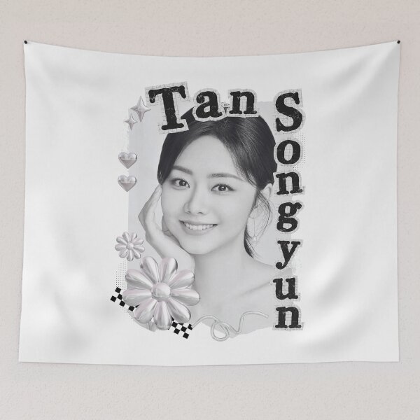 Item preview, Tan Songyun Chinese Drama Actress Black and White Collage Design designed and sold by AJUNICE STUDIO.