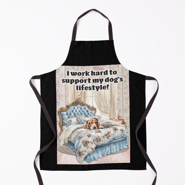 Item preview, Work Hard for Basset Bed designed and sold by Karen Wood.