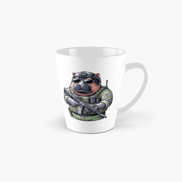 Aperçu de l'œuvre Hippopotame tactique créée et vendue par RAWLIFEGRAPHIC.