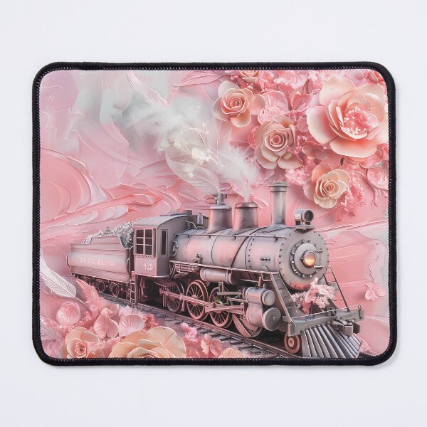 Item preview, Old train among flowers. Retro locomotive. designed and sold by MagelliShop.
