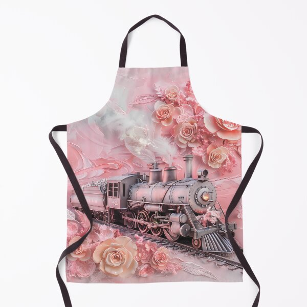 Item preview,  Old train among flowers. Retro locomotive. designed and sold by MagelliShop.