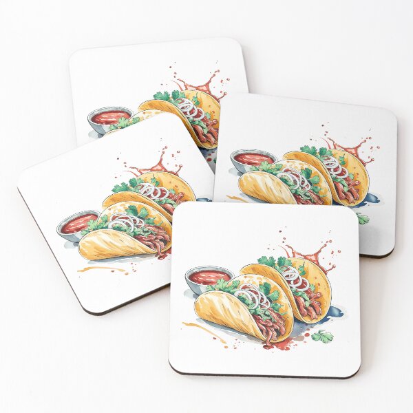 Item preview, Delicious Birria Taco Watercolor Illustration  designed and sold by Verycutethings.