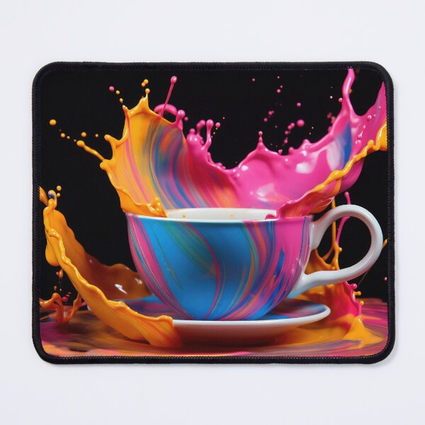 Item preview, Colorful Cup with Dynamic Paint Splash designed and sold by anytka.