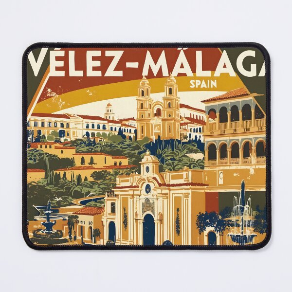 Item preview, Velez-Malaga Spain Vintage Travel Tourism designed and sold by TravelersGems.
