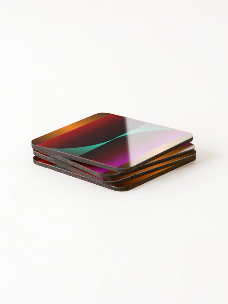 Thumbnail 4 of 5, Coasters (Set of 4), Cosmic Flow designed and sold by RGSMOOTHFINGER.