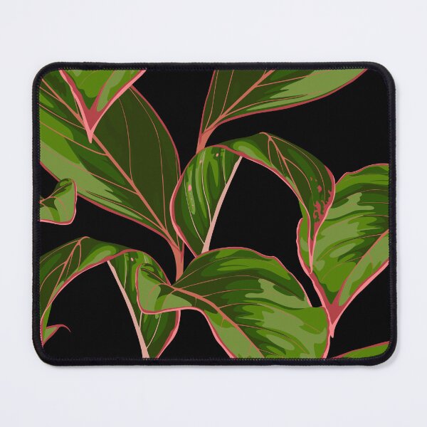 Item preview, Tropic summer painting with exotic pink green leaves. designed and sold by MatyKotiv.