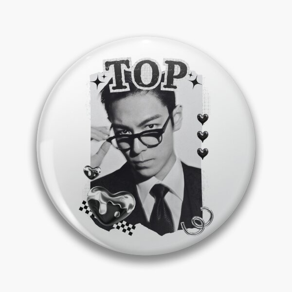 Item preview, TOP Choi Seung-hyun Korean Actor Black and White Collage Design designed and sold by AJUNICE STUDIO.