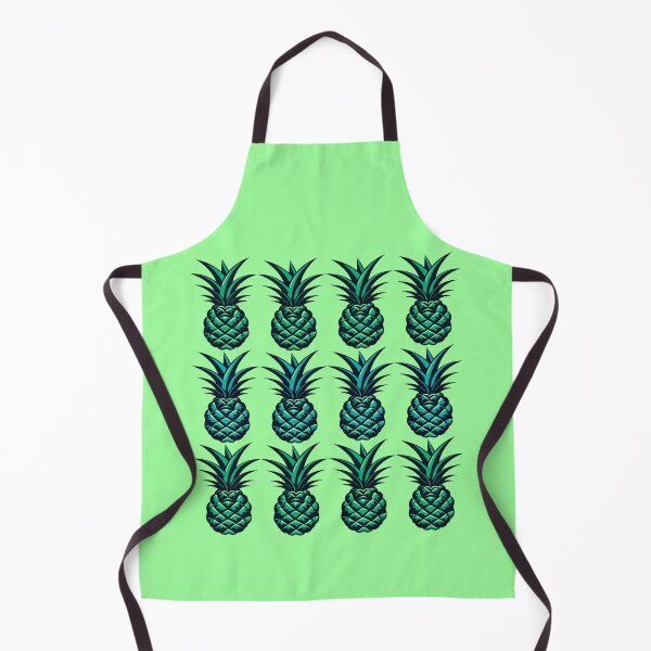 Item preview, Emerald and blue pineapple pattern designed and sold by Topmel.
