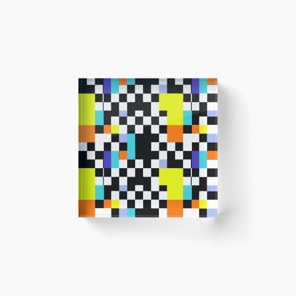 Artikelvorschau, Retro Checkerboard: Colorful Geometric Art Pattern entworfen und verkauft von Timegraf.