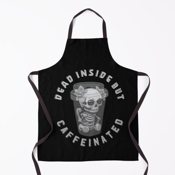 Item preview, Dead Inside But Caffeinated Skeletons Drinking Coffee Funny Skeletons Halloween Gifts for Coffee Lovers Skull Spooky designed and sold by MatthewViews.