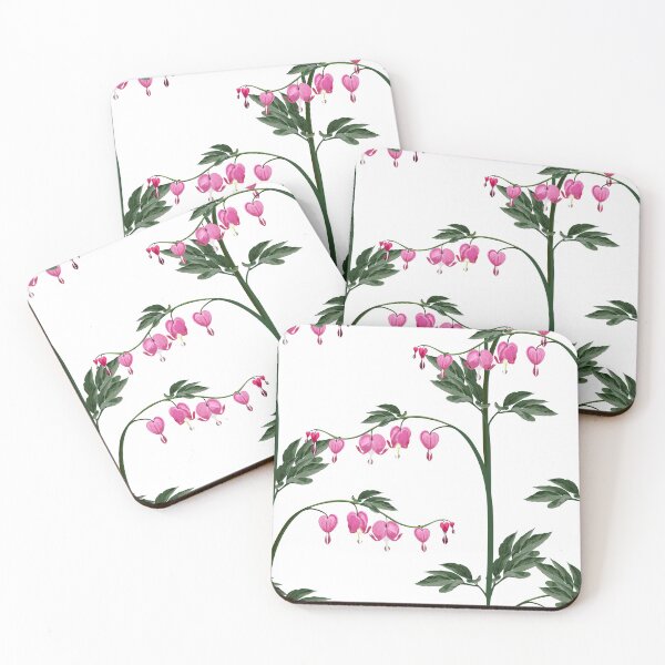 Item preview, Illustration "bleeding heart" (Dicentra spectabilis) flowers. designed and sold by MatyKotiv.