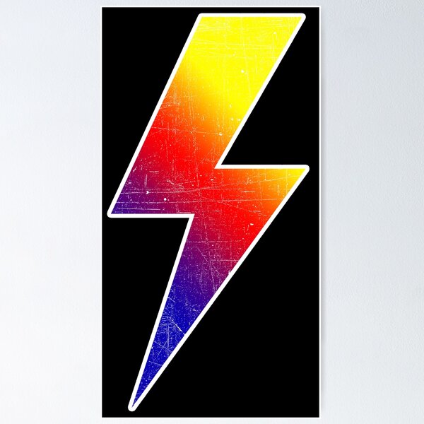 Artikelvorschau, REGENBOGEN-BLITZ Lebhaft Kräftig Elektrisch Bunt Dynamisch entworfen und verkauft von RoadTripWear.