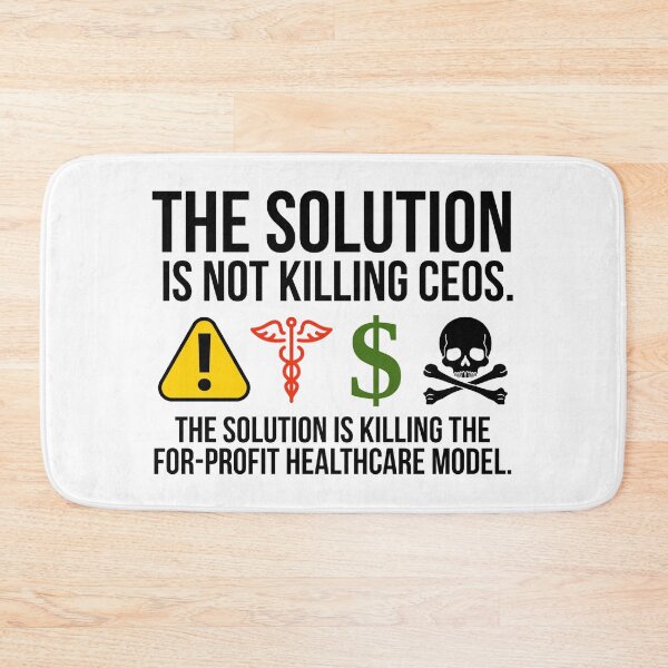 Item preview, The solution is killing the for-profit healthcare model. designed and sold by Rachel the Artist .