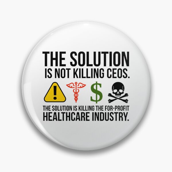 Item preview, The solution is killing the for-profit healthcare industry.  designed and sold by Rachel the Artist .