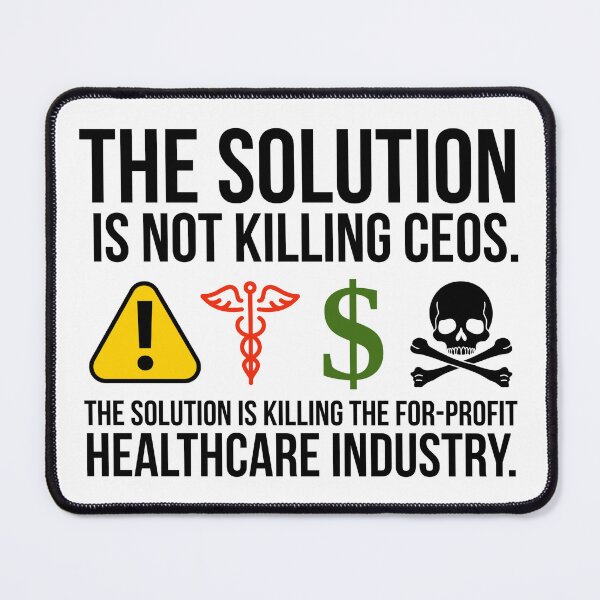 Item preview, The solution is killing the for-profit healthcare industry.  designed and sold by Rachel the Artist .