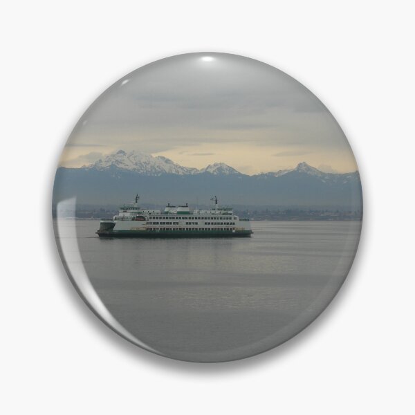 Item preview, Seattle's Maritime Beauty:  Mount Rainier and Boat designed and sold by TimelapTravel.