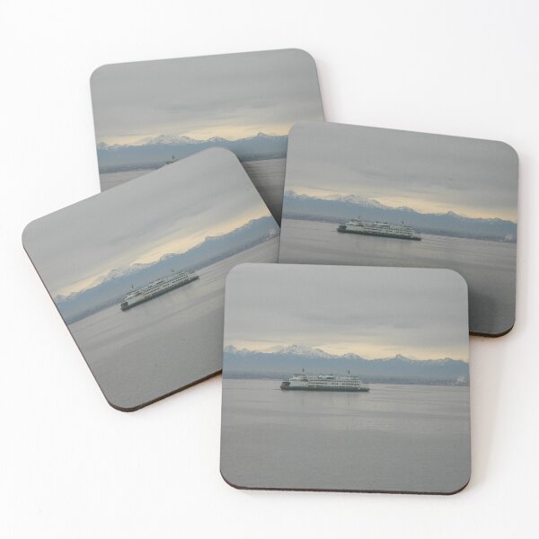 Item preview, Seattle's Maritime Beauty:  Mount Rainier and Boat designed and sold by TimelapTravel.