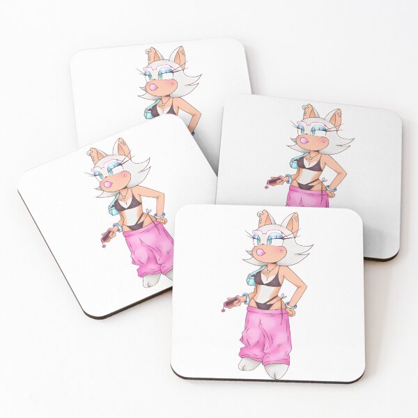 Item preview, Rouge The Bat Character Sonic Art Illustration Design for Sticker Pin Buttons designed and sold by SakuraPlace.