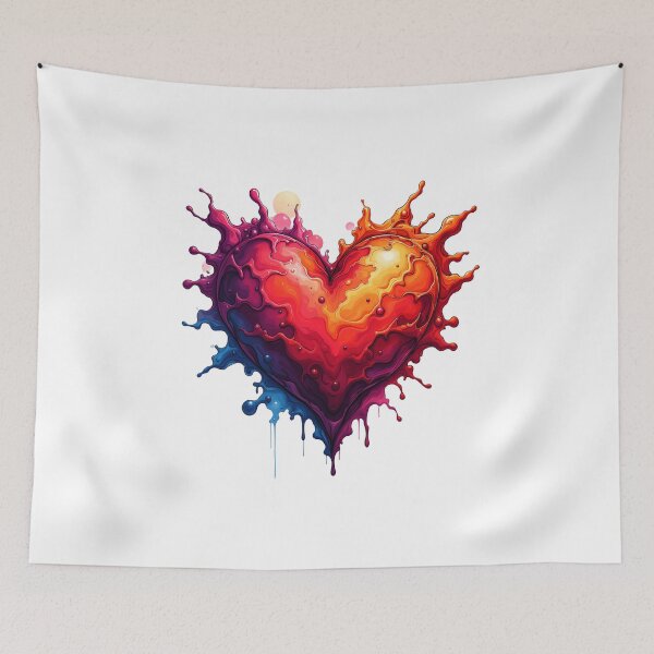 Item preview, Paint splashed heart  designed and sold by ArtOfNunus.