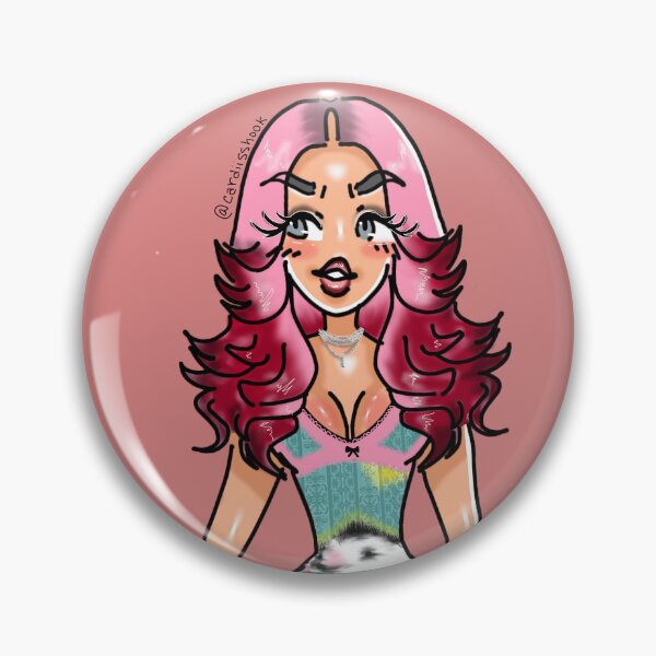Item preview, Cardi B - Pink & Red Ombré  designed and sold by cardiisshook.