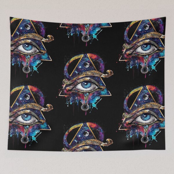 Item preview, COSMIC EYE OF HORUS Mystical Spiritual Cosmic Bold Artistic designed and sold by RoadTripWear.