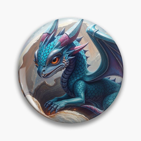 Item preview, Baby Blue Dragon in his Shell designed and sold by Skye Ryan-Evans.