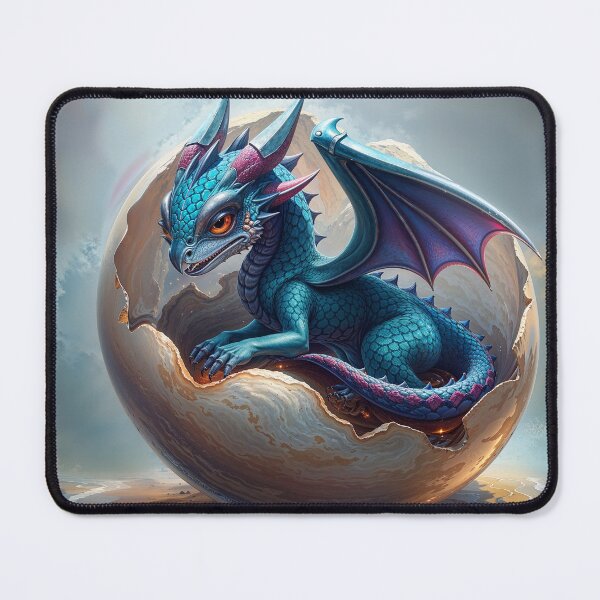 Item preview, Baby Blue Dragon in his Shell designed and sold by Skye Ryan-Evans.