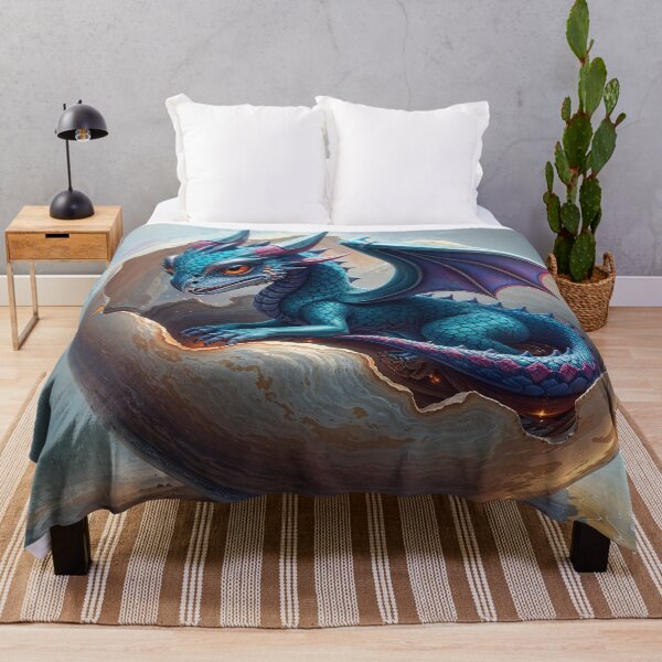 Item preview, Baby Blue Dragon in his Shell designed and sold by Skye Ryan-Evans.