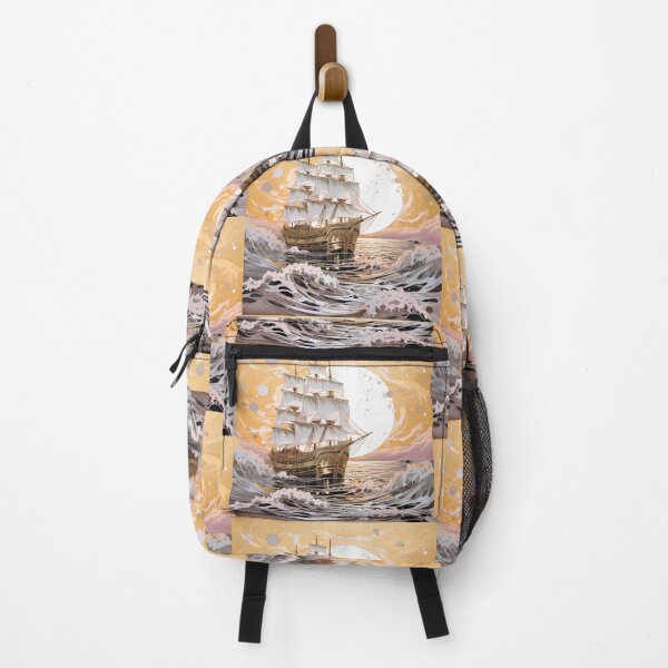 Item preview, Old sailing ship at sea.Antique. designed and sold by MagelliShop.